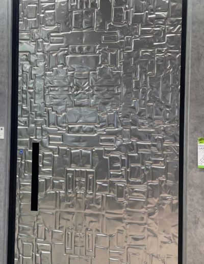 Diseño moderno de puerta metalizada
